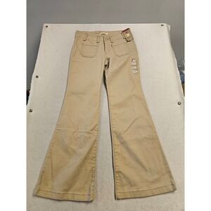 Levis Superlow Flare Khaki Tan Jeans Pants Womens 28x32 NWT A75400004